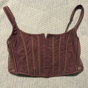 Urban Outfitters Out from Under bustier corset top in mauve